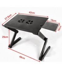 Bàn để laptop nhôm xoay 